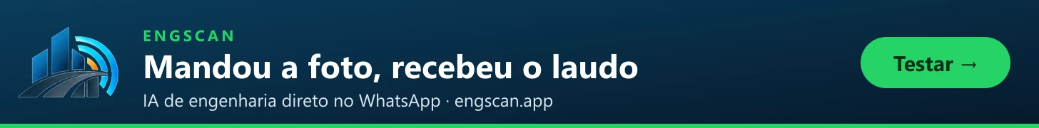 ENGSCAN: IA de engenharia no WhatsApp. Mande a foto e receba o laudo.